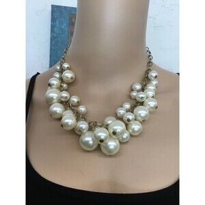 Large Faux Pearl Necklace